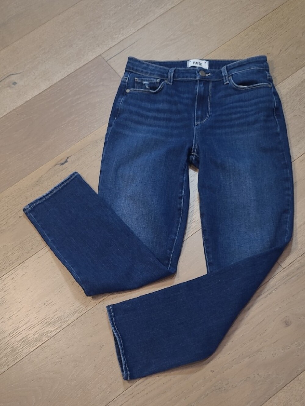 EUC PAIGE Jeans Women's sz 29 Hoxton Slim Mid Rise Ankle Denim Jean